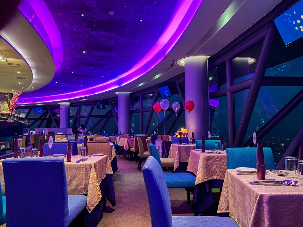 Dineren in de Kuala Lumpur Tower 1 KL Tower dinner Kuala Lumpur
