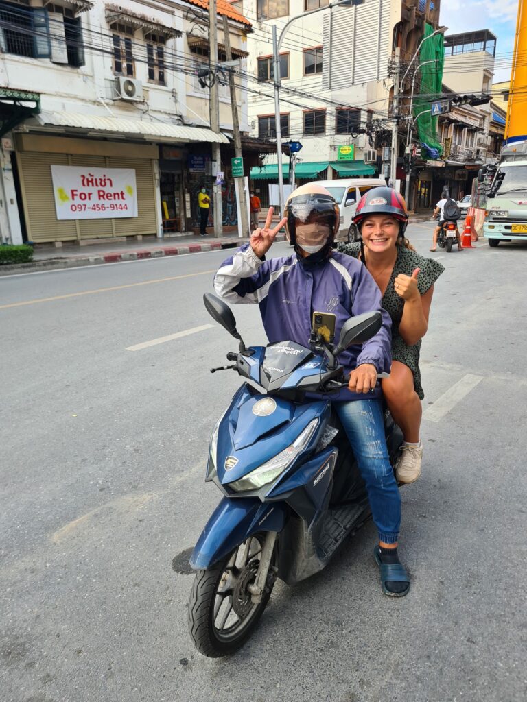 The 13 best destinations for solo traveling 6 Back of the motorcycle cab transportation in Bangkok
