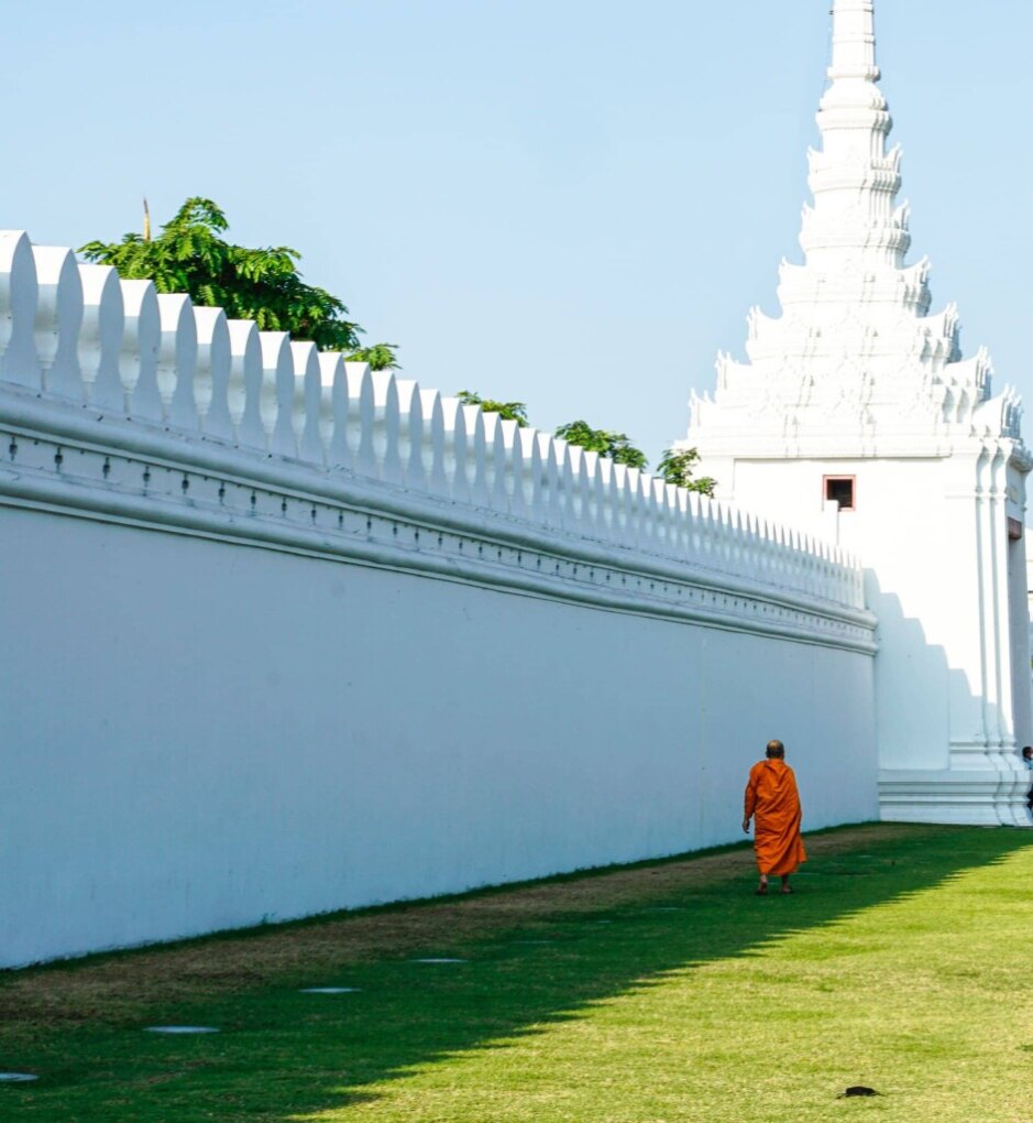 Monnik bij Grand Palace
