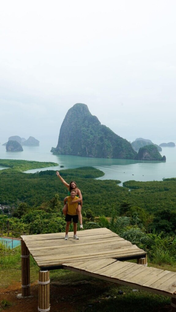 Phang Nga: boot tour en viewpoint 9 Phang Nga viewpoint bergen