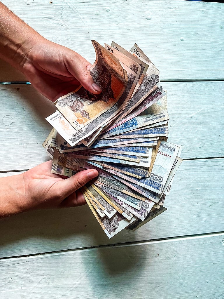 Budget: hoeveel kost Cambodja? 1 Riel geld Cambodja