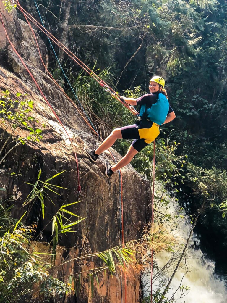 Vietnam travel itinerary 4 weeks 8 Canyoning abseiling in Dalat