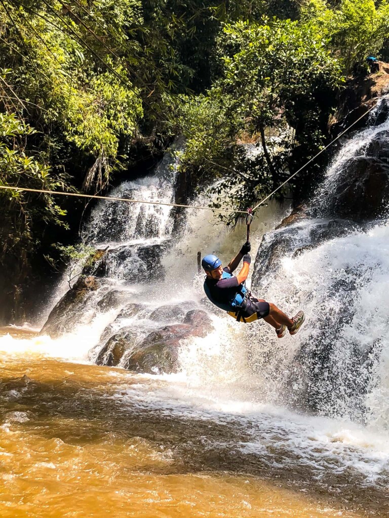 Vietnam travel itinerary 4 weeks 7 Zipline canyoning Dalat