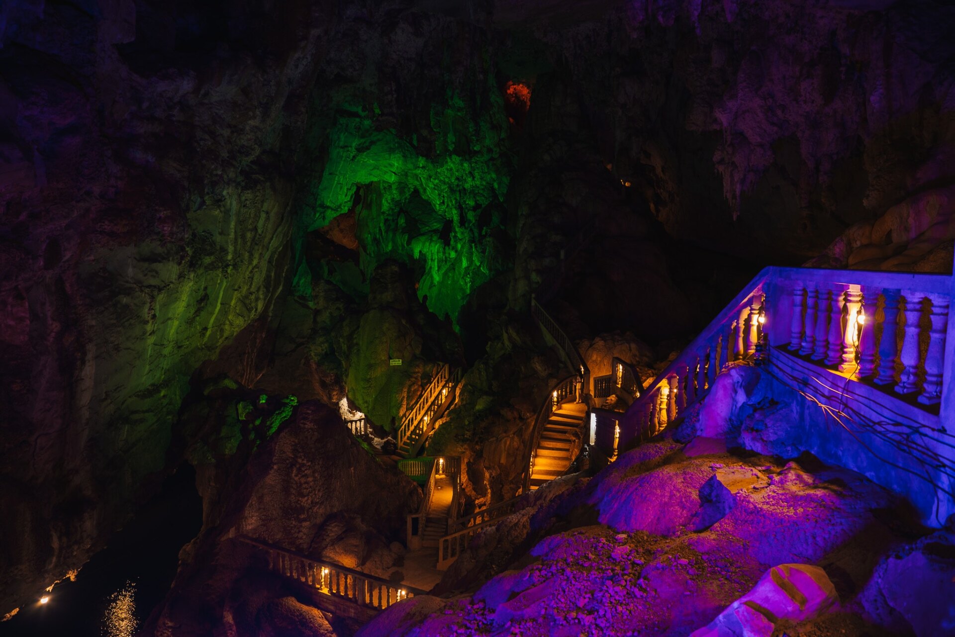 Colourful cave Thakhek Loop