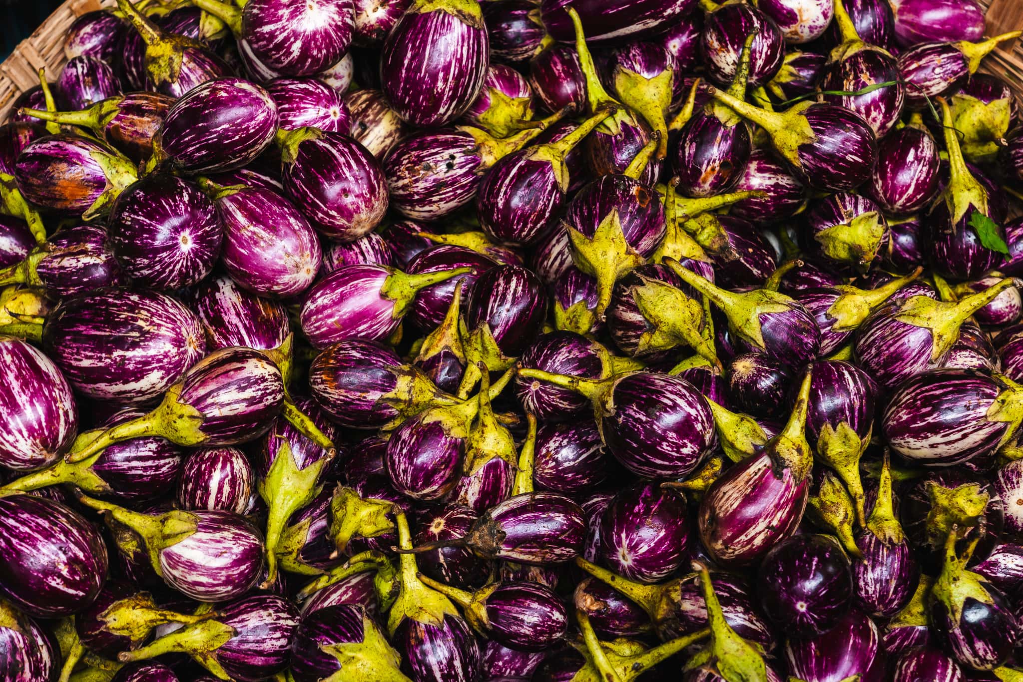 Eggplants local market