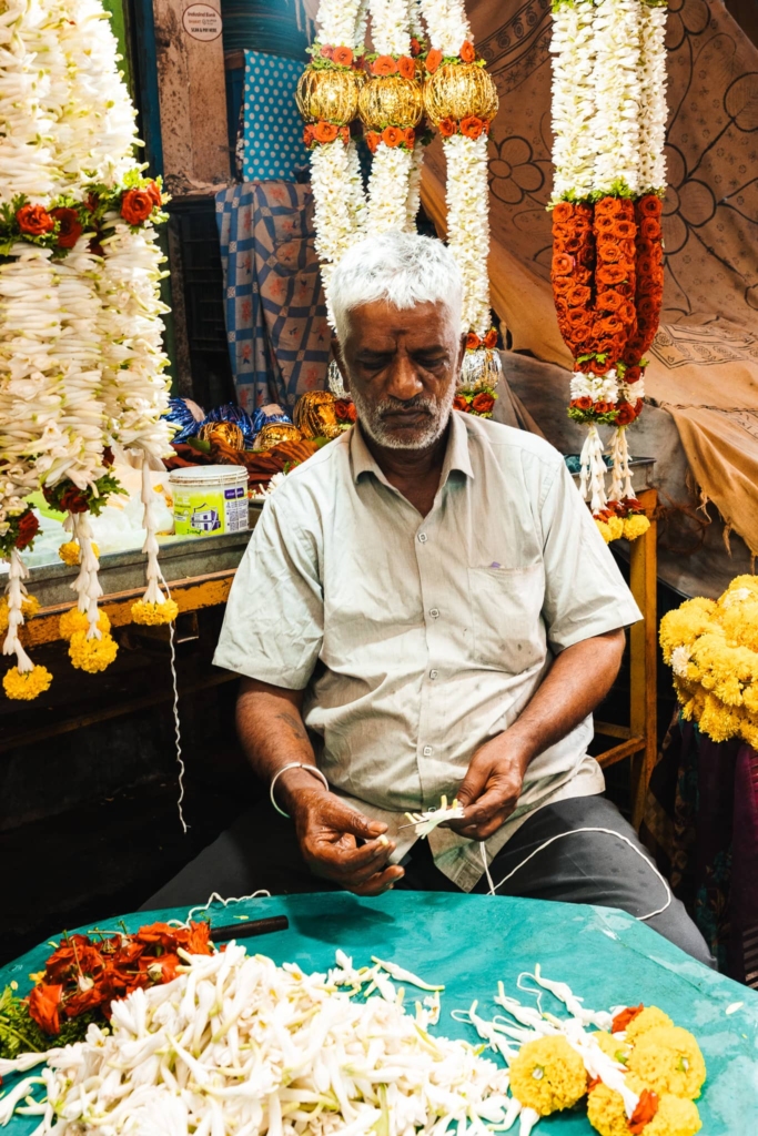 Flowers market Mysore