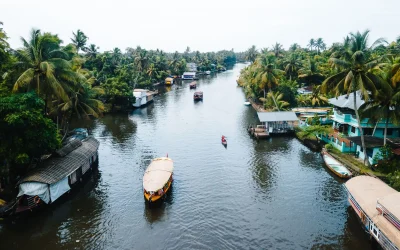 24 uur op de houseboat in Alleppey