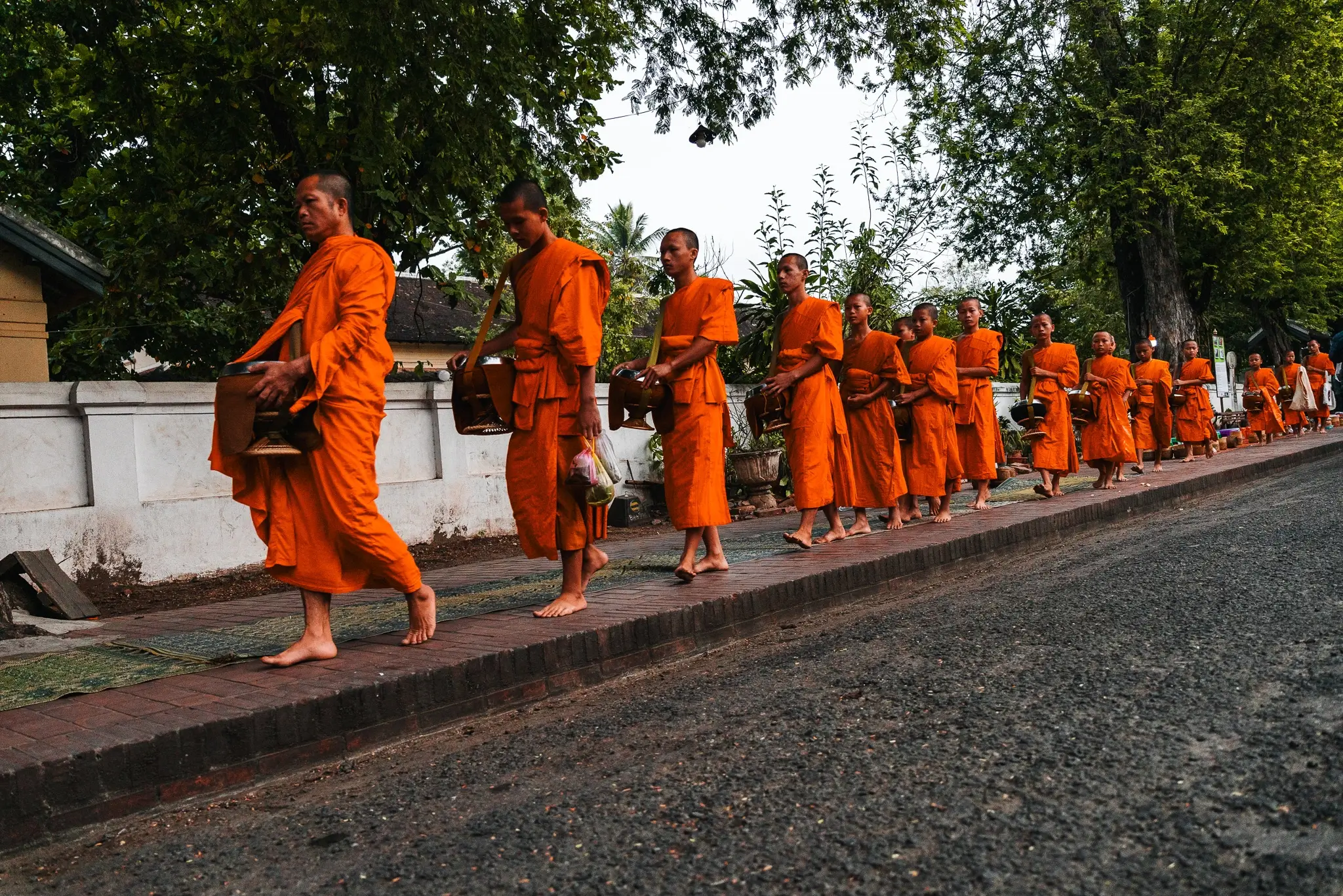 Alms giving Luang Prabang