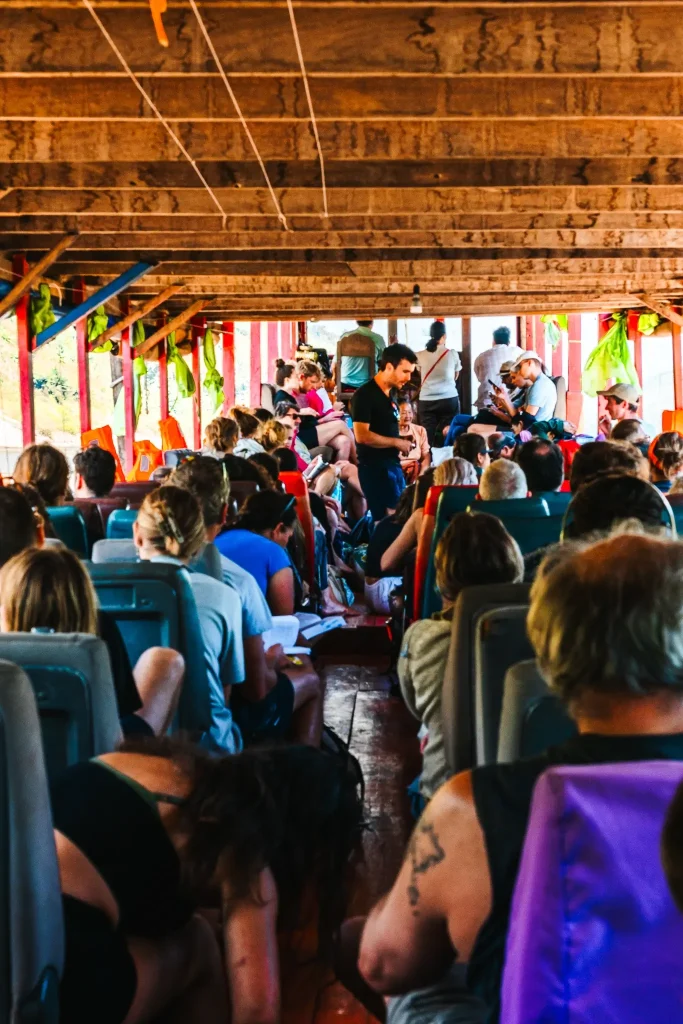 Slow Boat Laos inside
