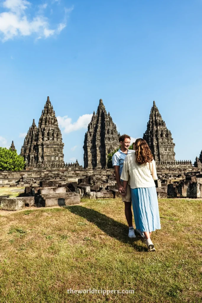 Borobudur and Prambanan temple tour from Yogjakarta 6 Noelle and Leon at Prambanan