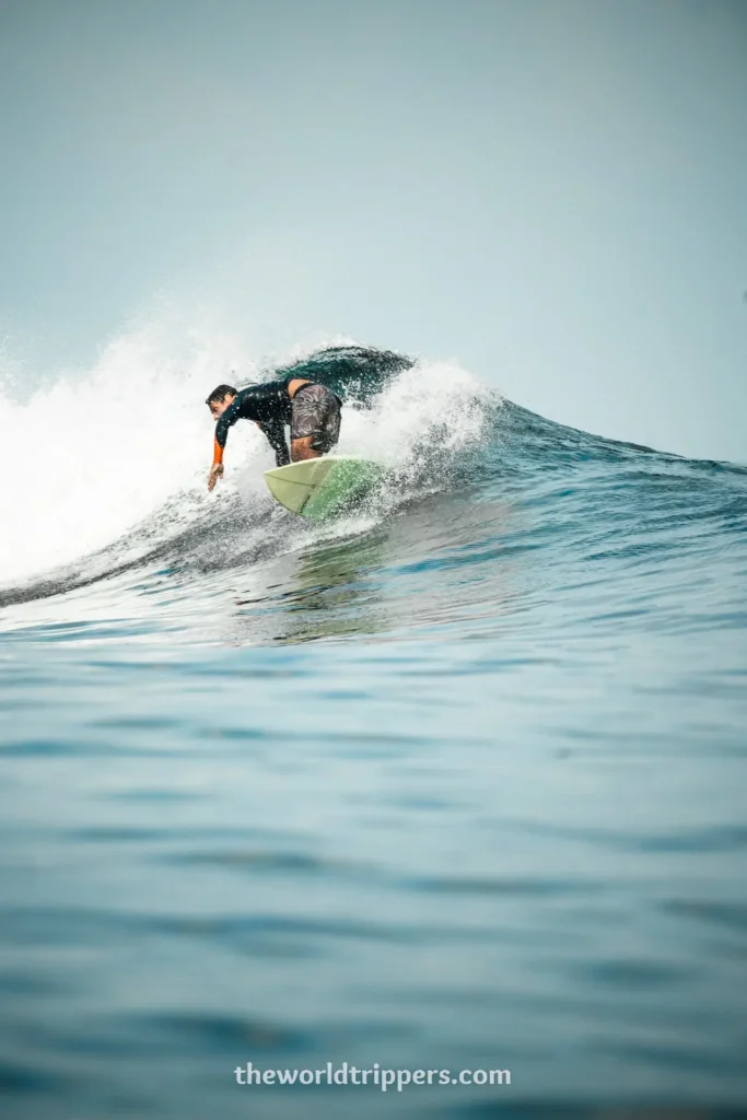 Discover Sipora: relaxing and surfing on the Mentawai Islands in West Sumatra 2 Surfer on Telescope Sipora