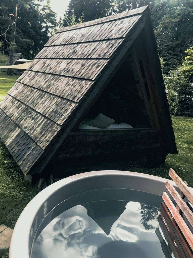 jacuzzi glamping bled slovenia