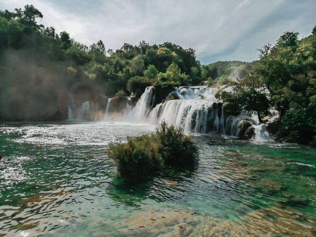 krka national park waterfall croatia