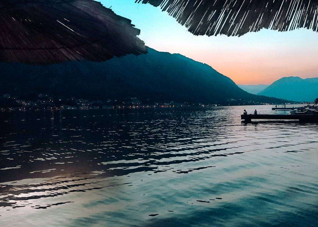 sunset kotor montenegro